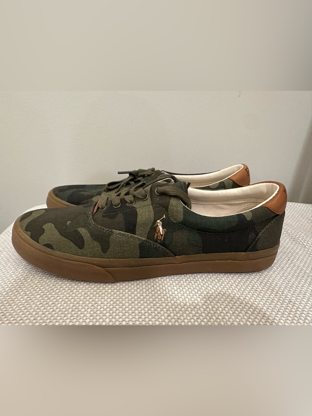 NEW Polo Ralph Lauren Thornton Ranger Camo Boat Shoes Mens 13 D Casual Pony Logo